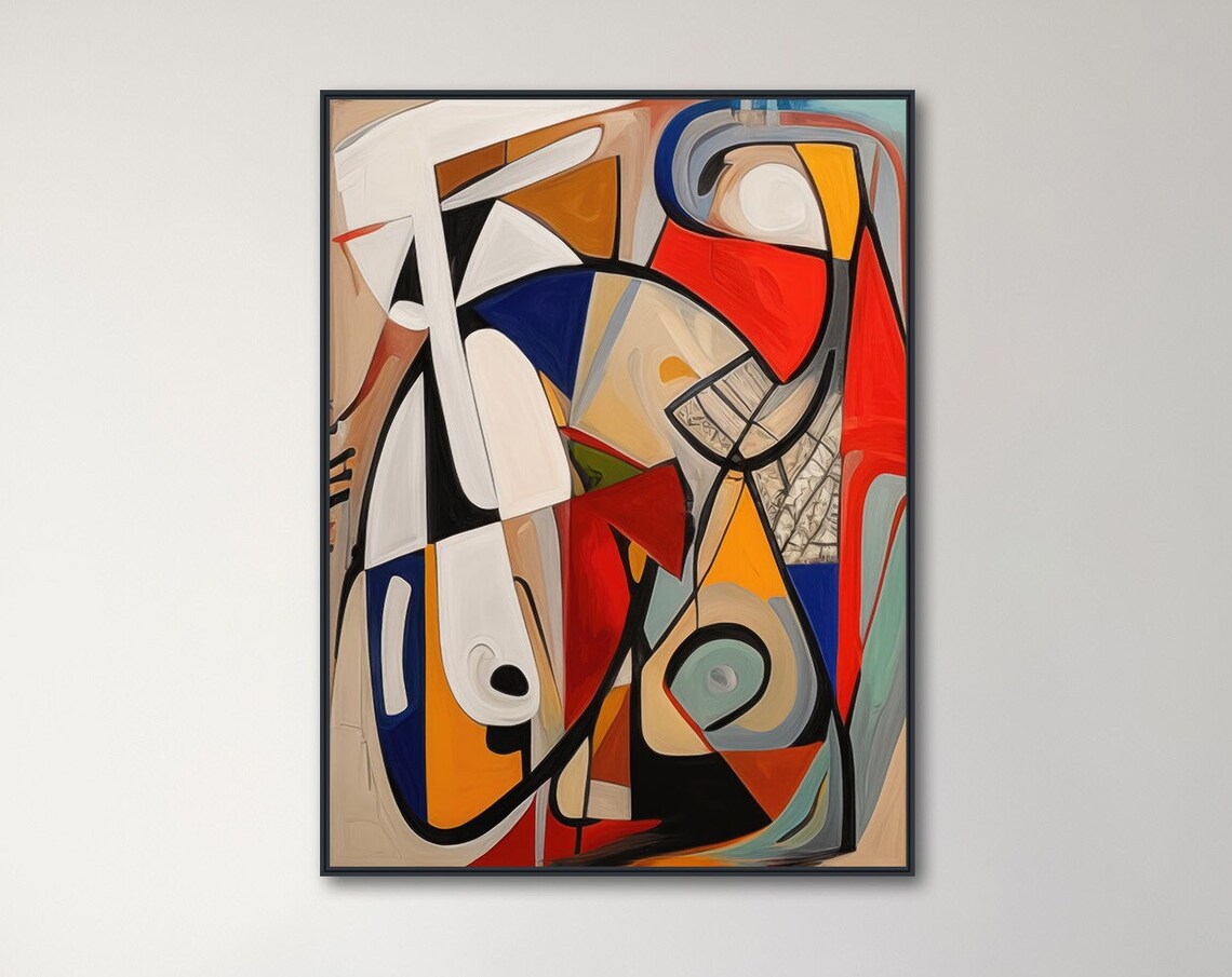 Tonal Trek Abstract Expressionist Wall Art Print