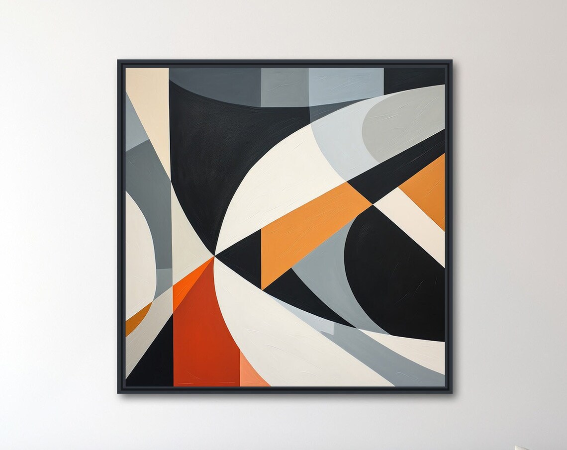 Boomerang 1 Geometric Abstract Art Print