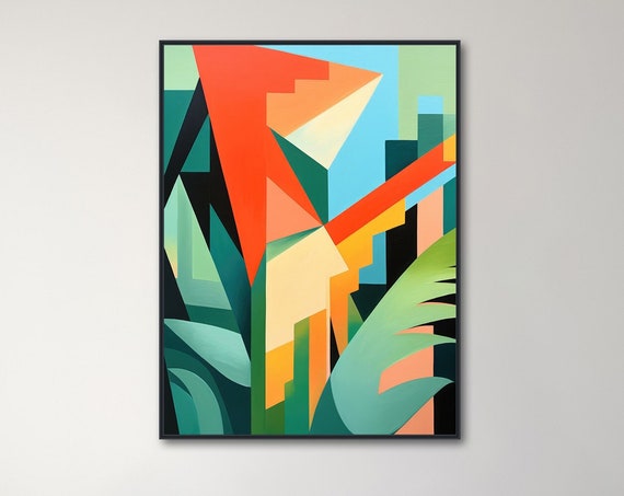 Forrest 1 Mid-Century Tropical Botanical Art Print