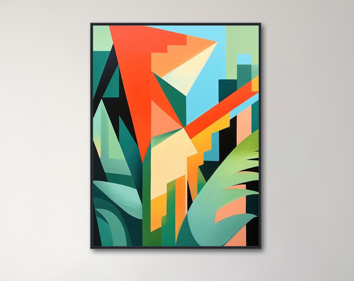 Forrest 1 Mid-Century Tropical Botanical Art Print