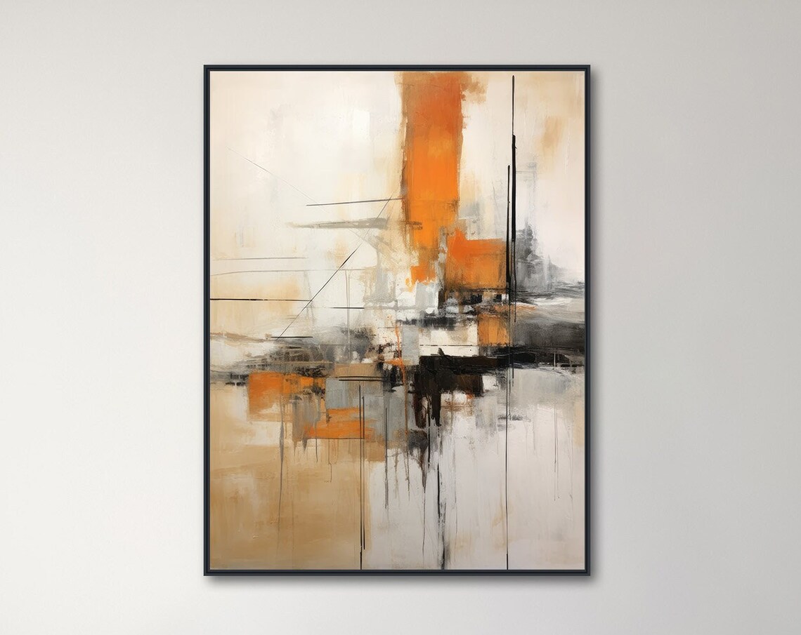 Realm Abstract Expressionist Art Print, Modern Abstract