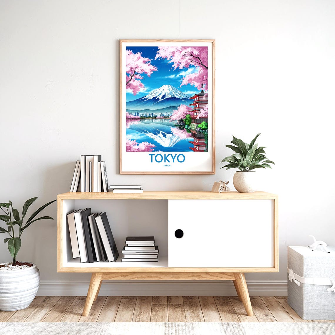 Tokyo Print Wall Art Tokyo Japan Travel Art Print Tokyo Hanging Wall Decor Tokyo Poster Prints Home Decor Tokyo Japan Poster Travel Gift Art - Image 2