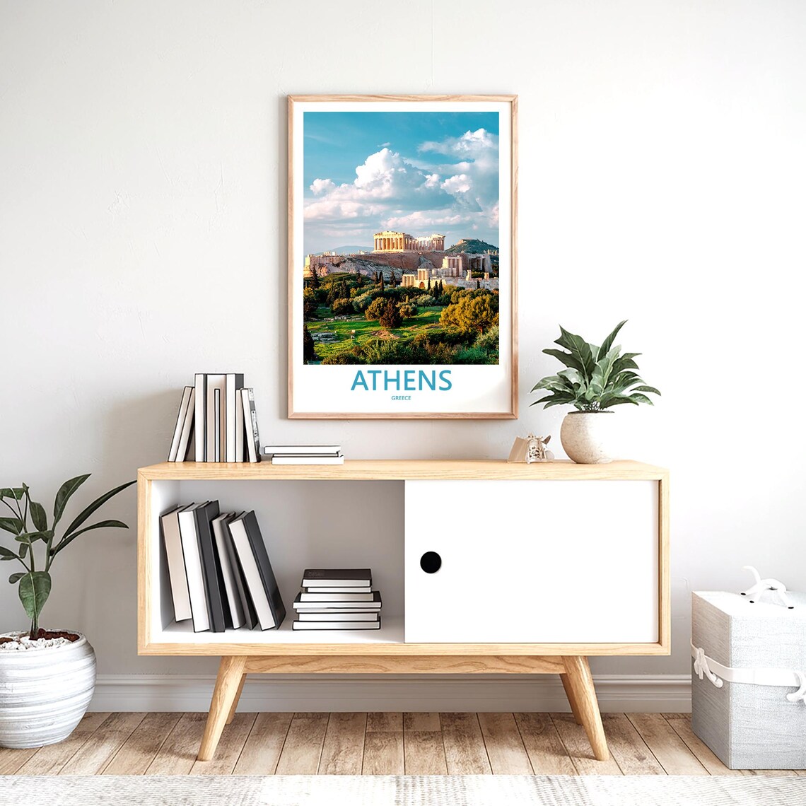 Athens Acropolis Propylaea Lush Green Hillside View Photo Poster - Image 2