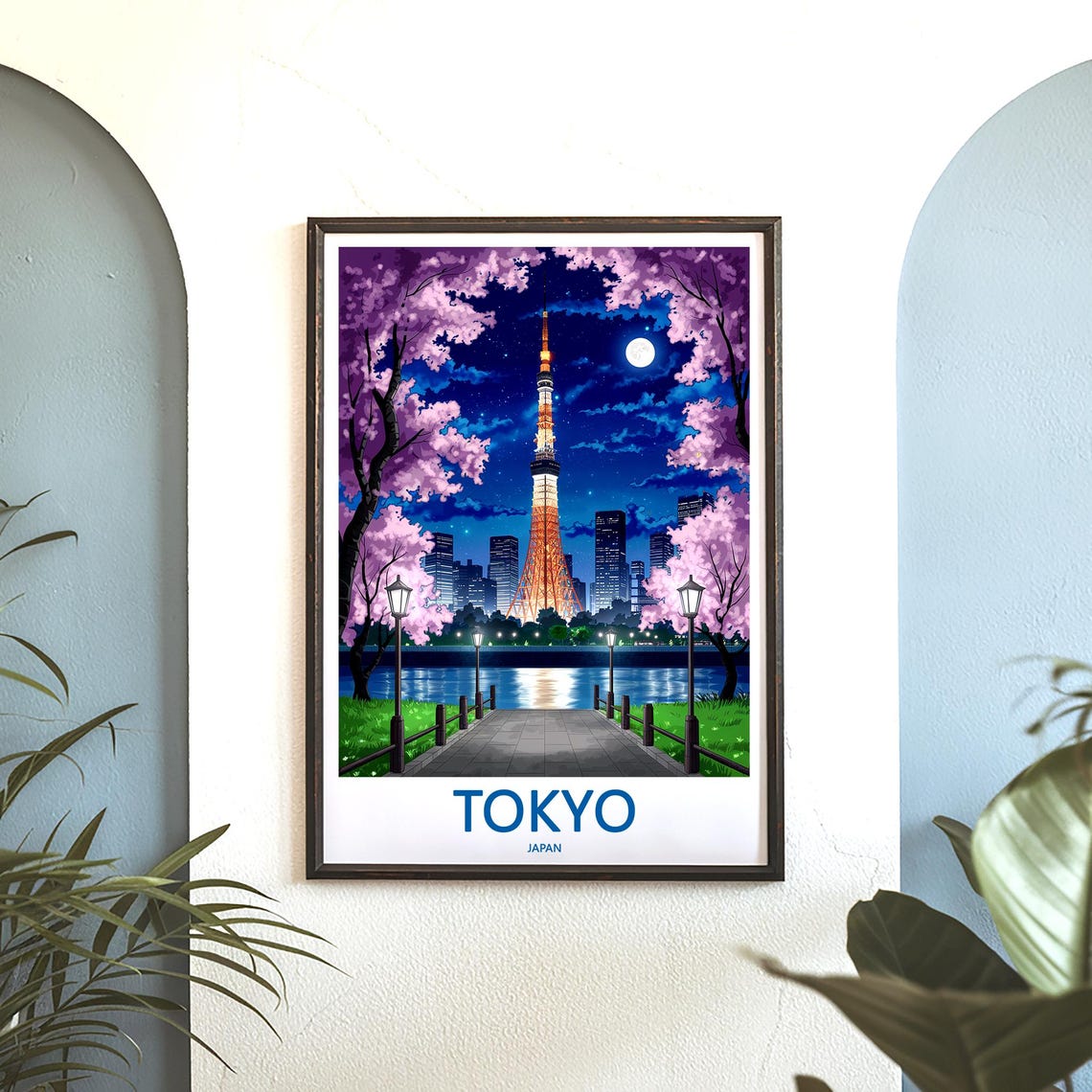 Tokyo Print Wall Art Tokyo Japan Travel Art Print Tokyo Hanging Wall Decor Tokyo Poster Prints Home Decor Tokyo Japan Poster Travel Gift Art - Image 3