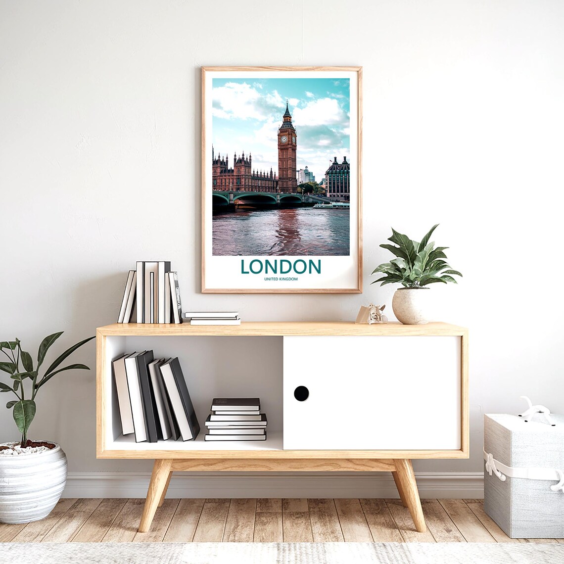 London Big Ben Westminster Bridge River Thames Daytime Poster - Image 2