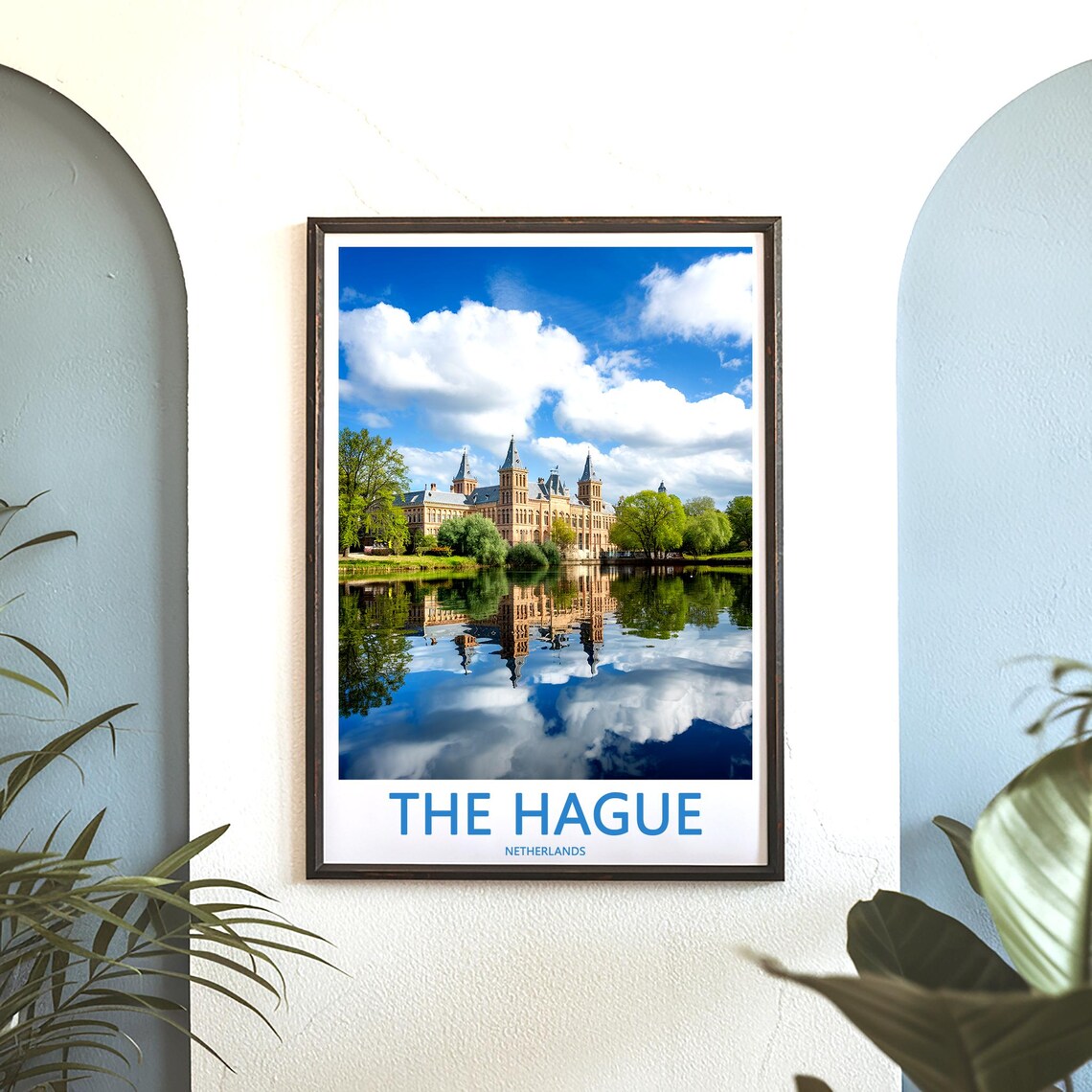 The Hague Historic Palace Mirror Reflection Photo Travel Poster - Image 3