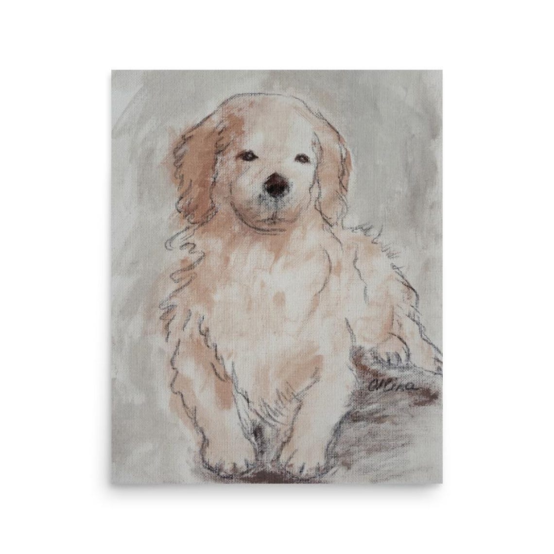 Dog Sketch Art Print, Dog Drawing - Image 3