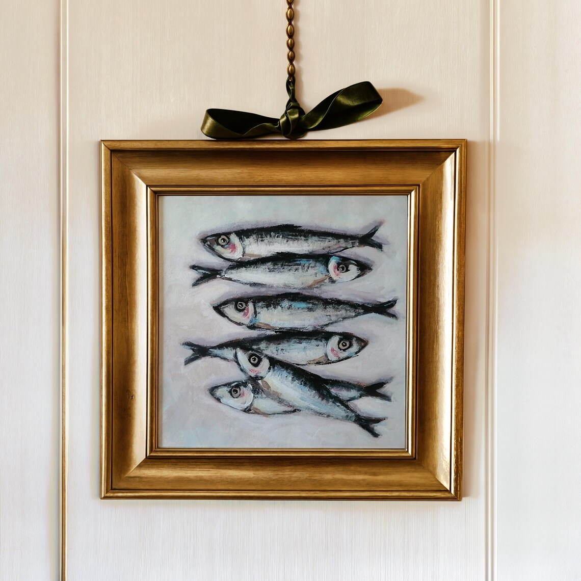 Sardine Art Print, Contemporary Farmhouse Kitchen Decor