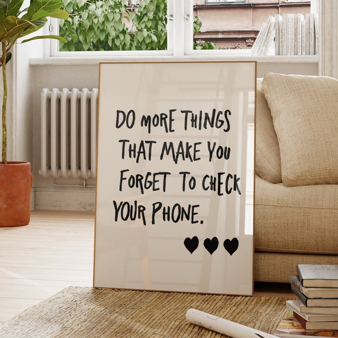 A Love Letter Print, Mid-Century Typography
