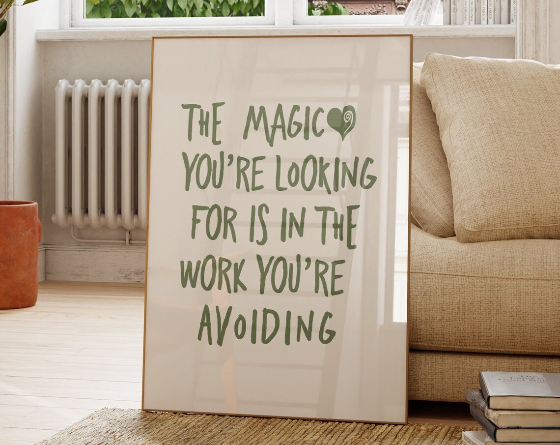 Minimalist Motivational Quote Poster Print