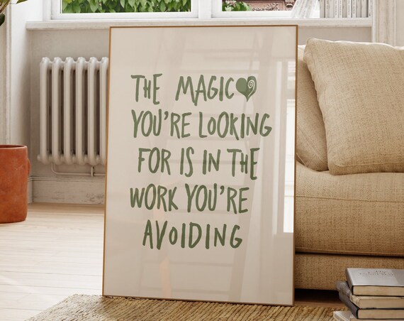 Minimalist Motivational Quote Poster Print