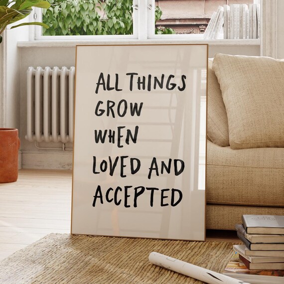 Motivational Quote Poster Trendy Apartment Wall Art