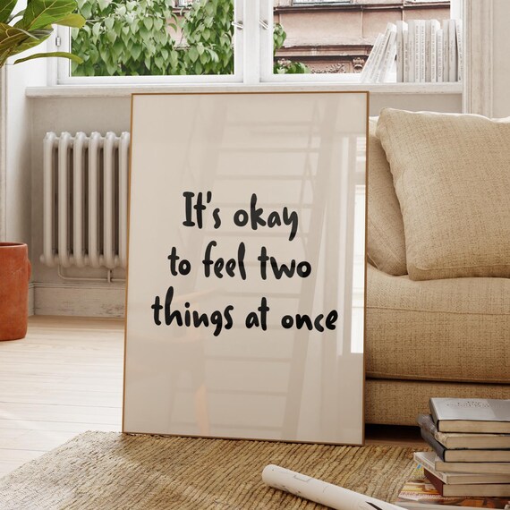 Inspirational Quote Art Print, Trendy Typography