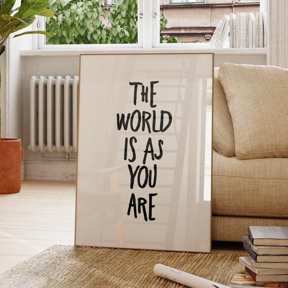 Inspirational Quote Print Minimalist Typography Art