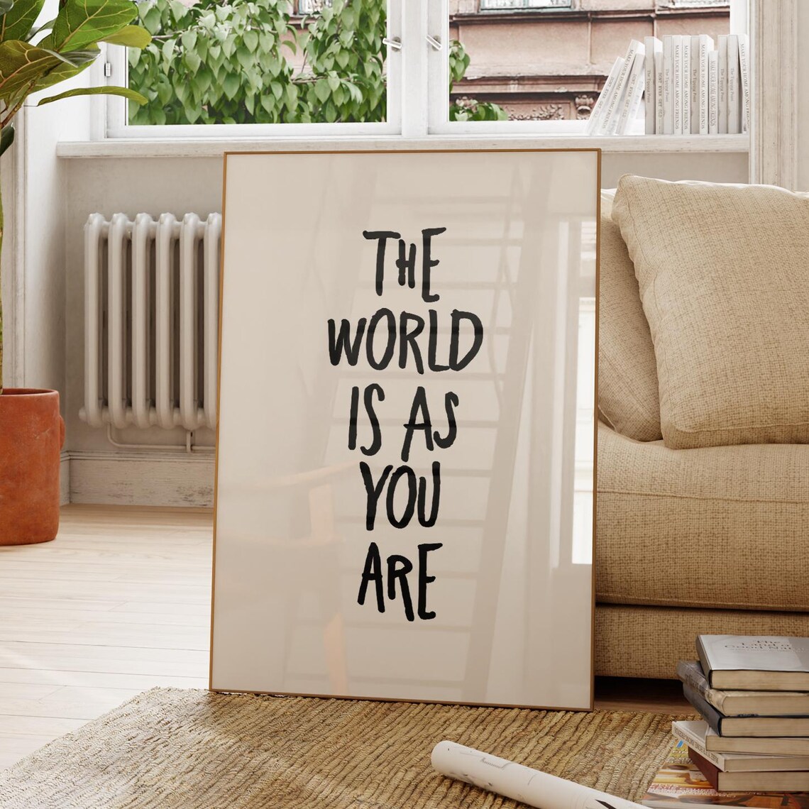 Inspirational Quote Print Minimalist Typography Art