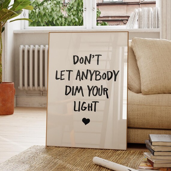 Motivational Quote Poster Print, Trendy Office Decor