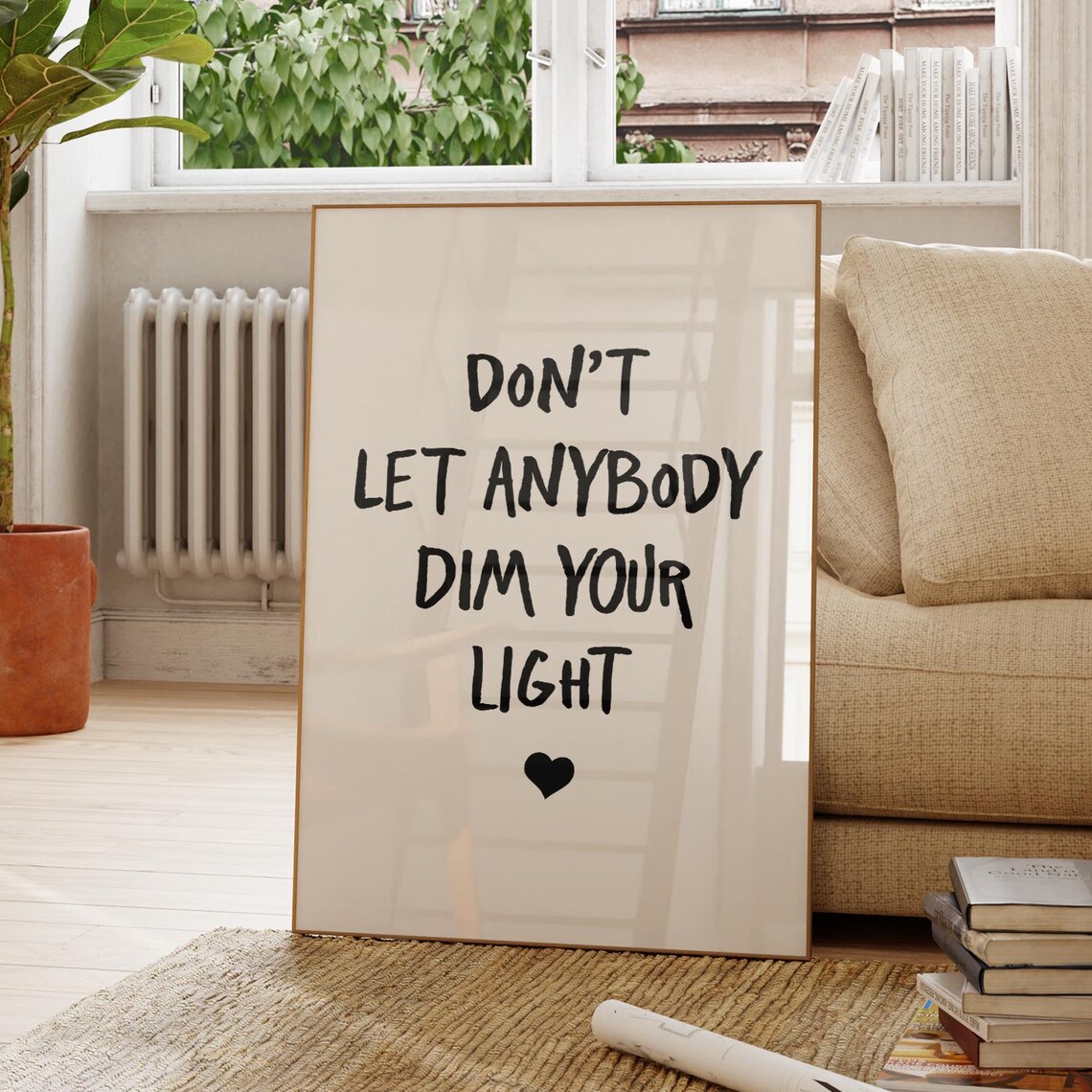 Motivational Quote Poster Print, Trendy Office Decor
