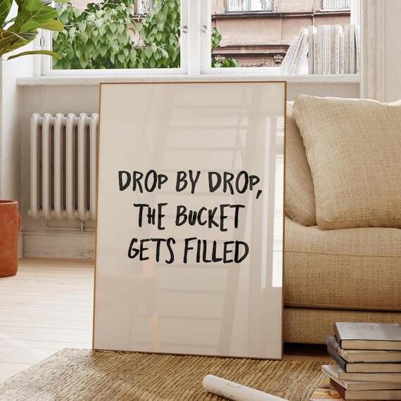 Inspirational Quote Art Print Minimalist Typography
