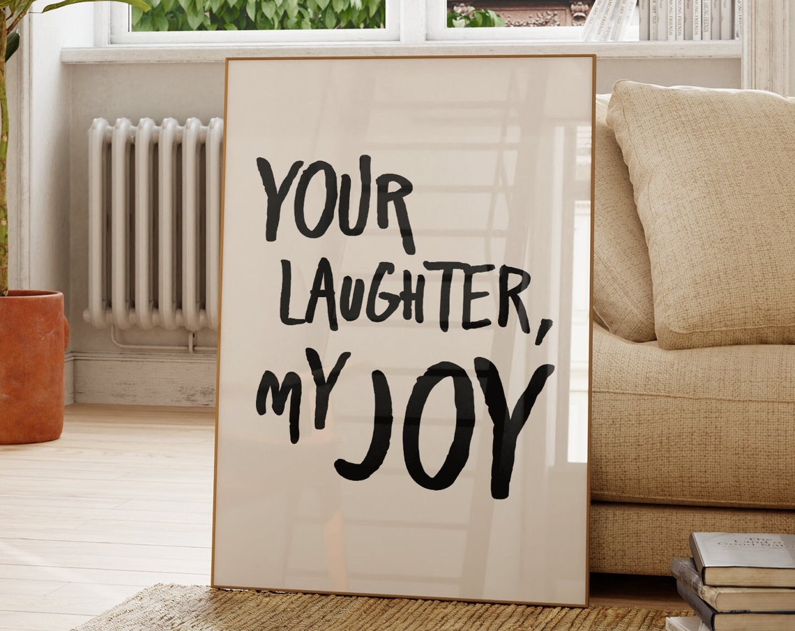 Uplifting Quote Art Print Minimalist Trendy Decor