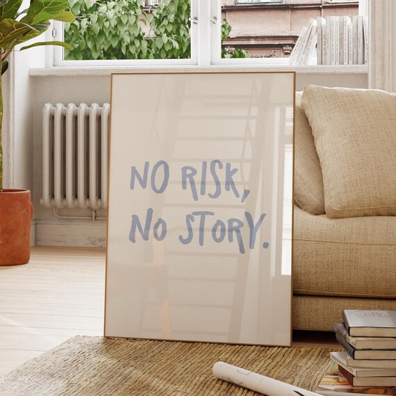 Motivational Quote Print Minimalist Home Office Decor
