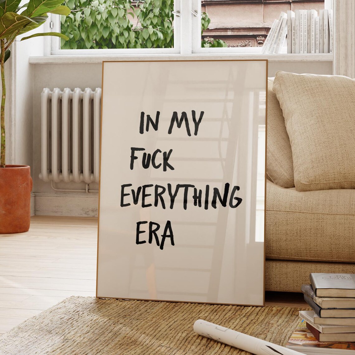 In My Fuck Everything Era Quote Poster, Retro Fun
