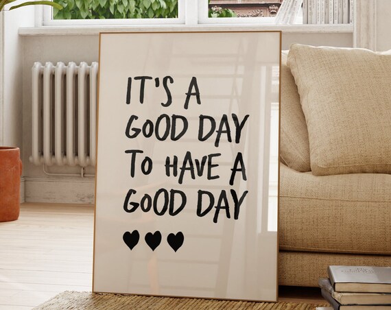 Motivational Quote Minimalist Heart Art Print