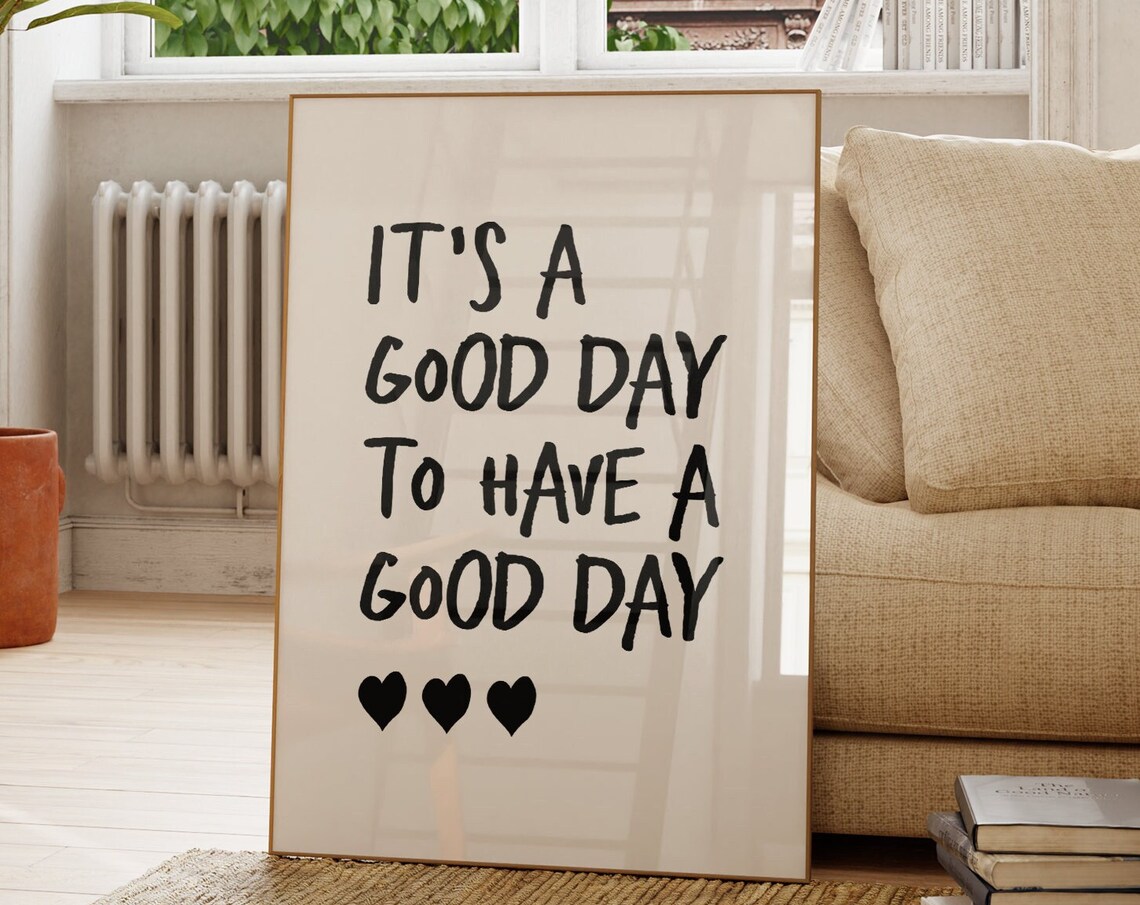 Motivational Quote Minimalist Heart Art Print