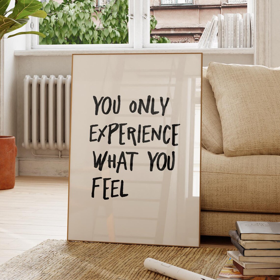 Inspirational Quote Art Print Minimalist Typography Daily Reminder