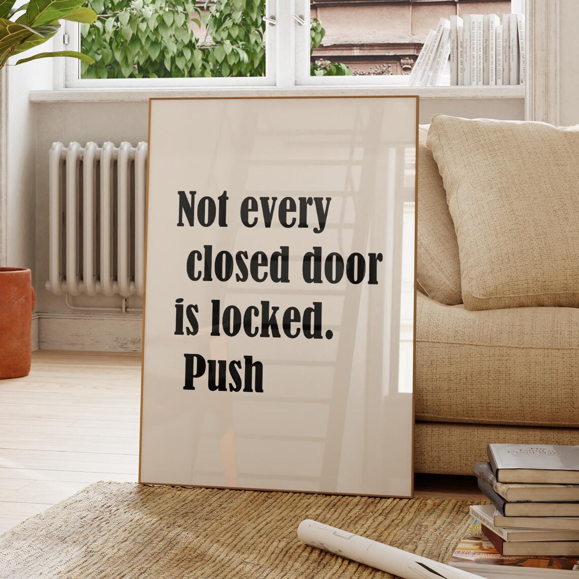 Inspirational Quote Art Print Minimalist Typography