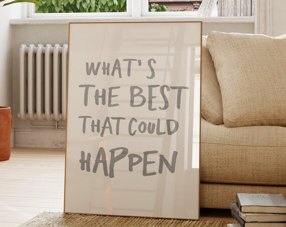 Motivational Quote Typography Art Print