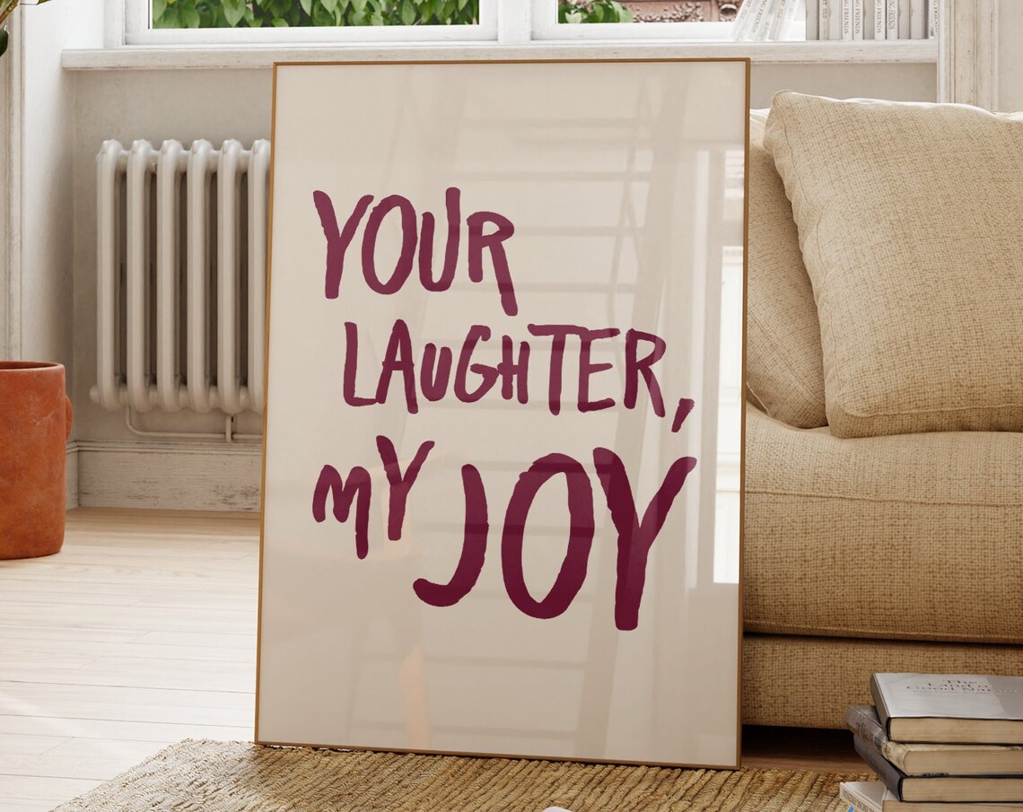 Uplifting Quote Art Print, Mum Gift Trendy Typography
