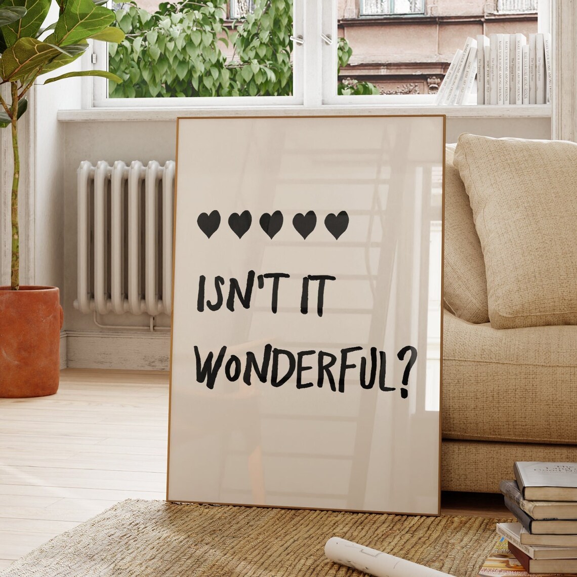 Isnt It Wonderful, Minimalist Affirmations Art Print