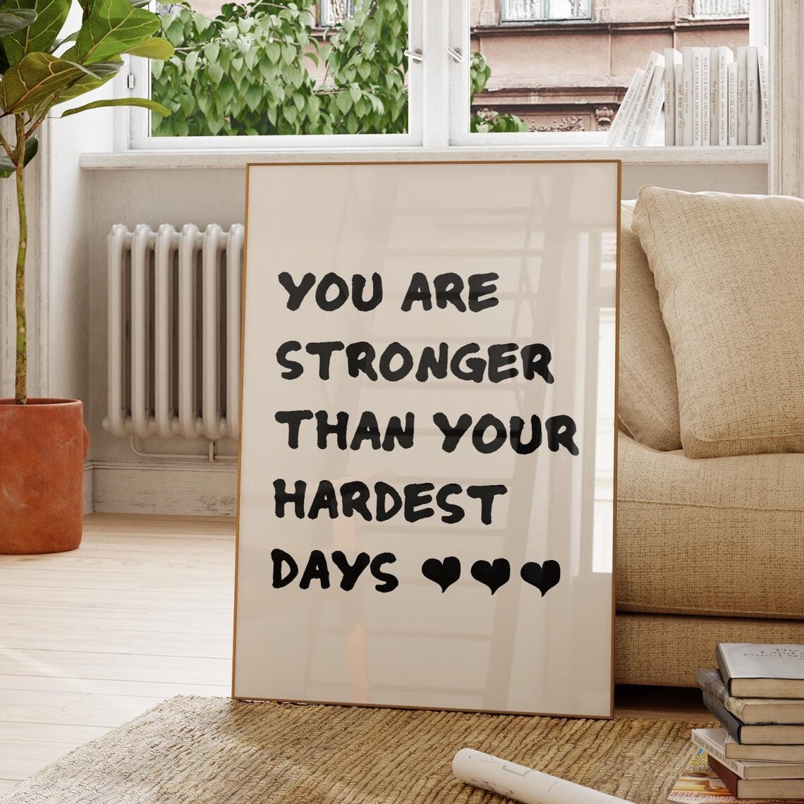Motivational Quote Art Print Minimalist Trendy Decor