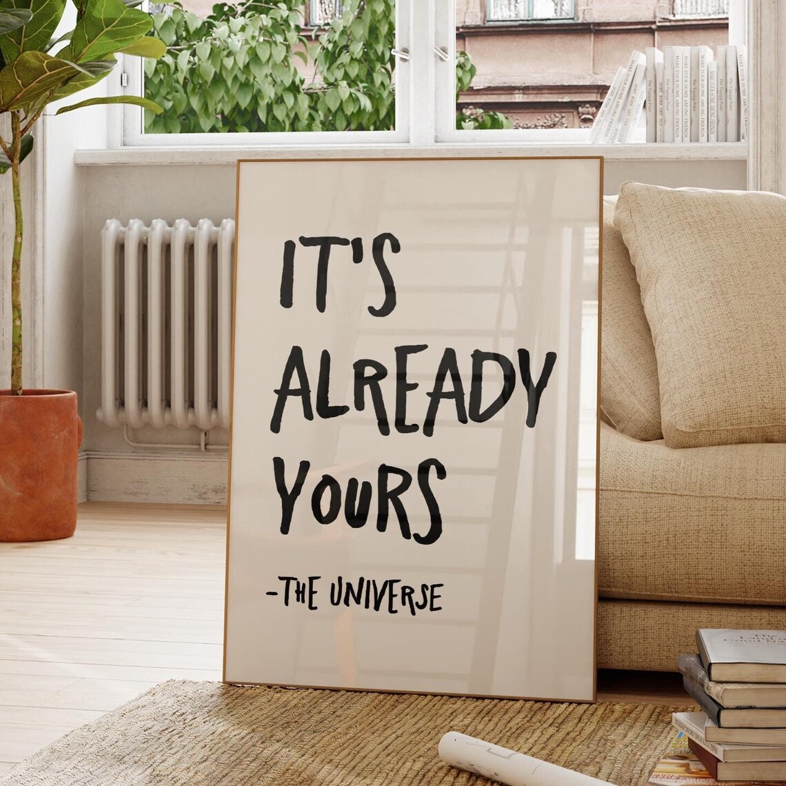 Its Already Yours Retro 70s Affirmation Art Print