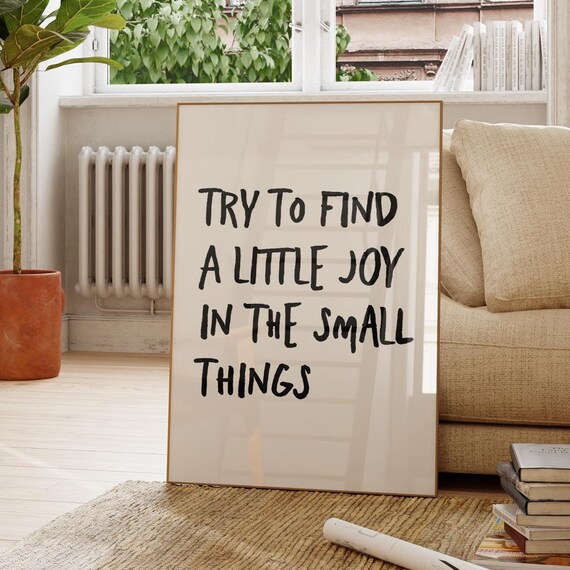 Inspirational Quote Print Minimalist Typography Art