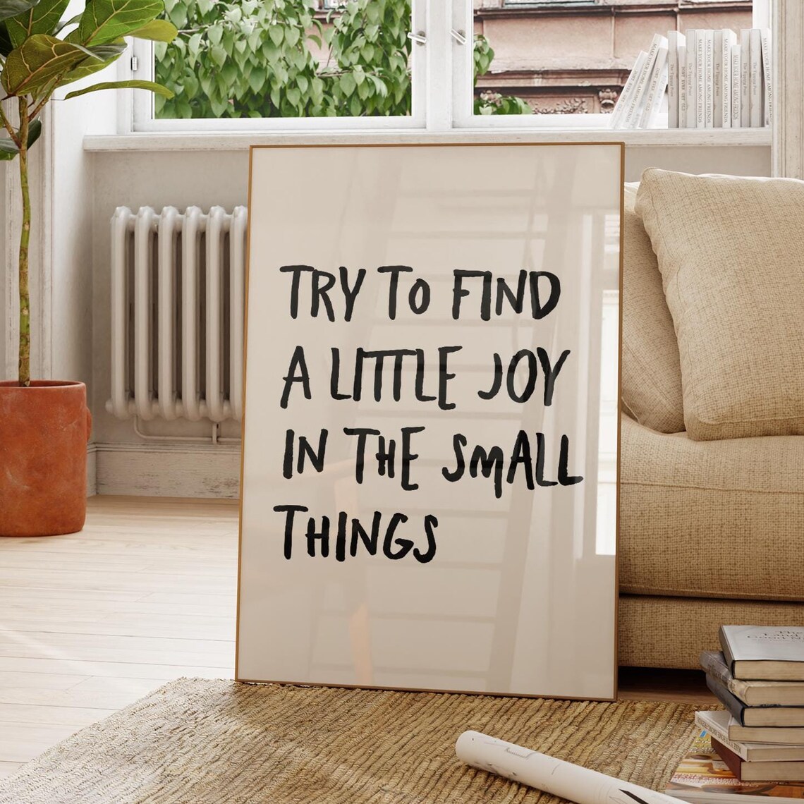 Inspirational Quote Print Minimalist Typography Art