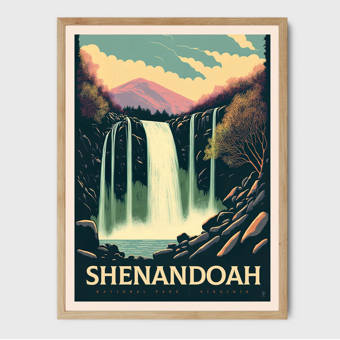 Shenandoah Watercolor National Park Art Print