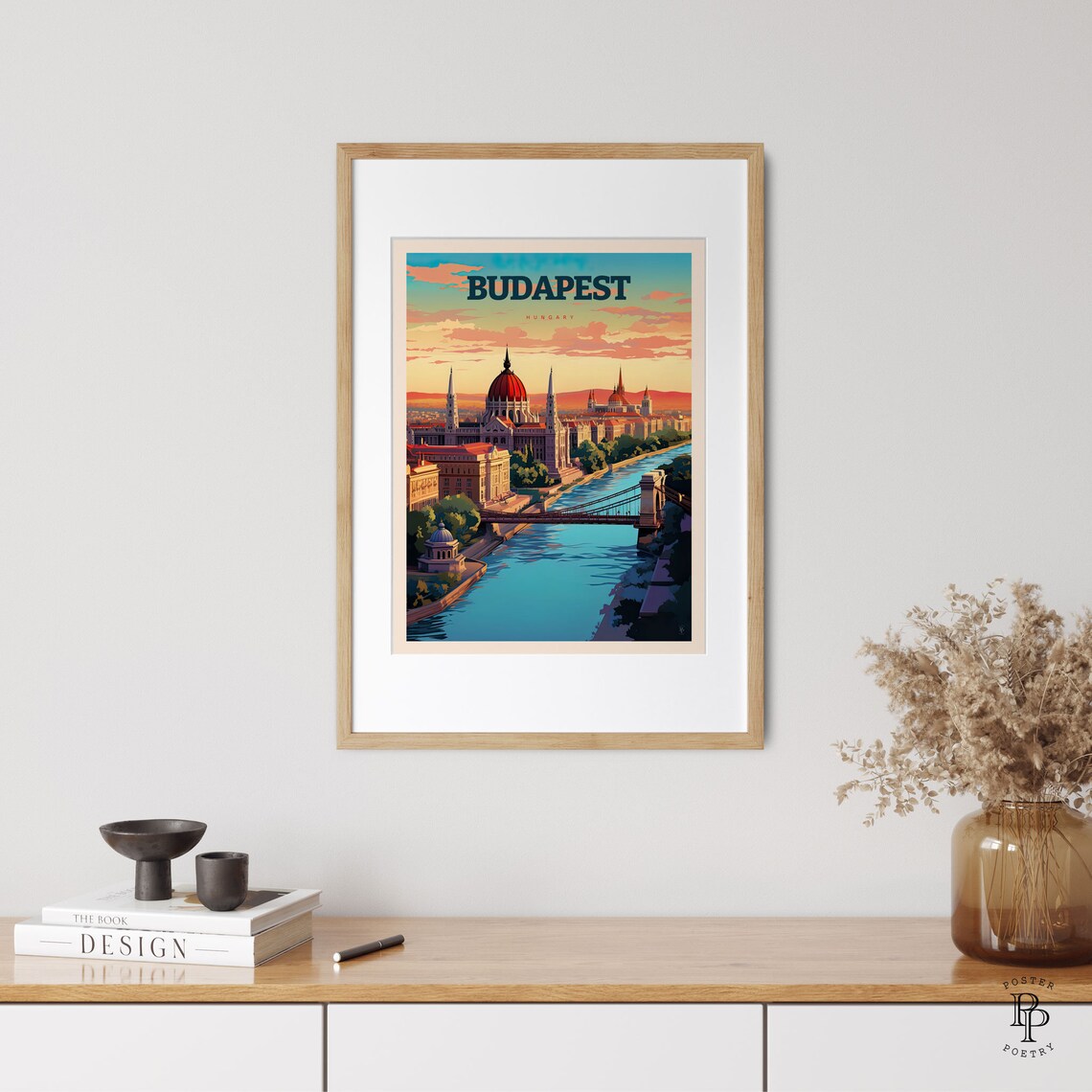 Budapest Retro Travel Poster, Hungary City Art Print - Image 3