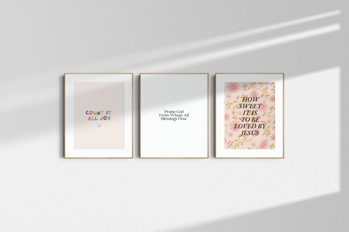 Count It All Joy Modern Christian Art Print - Image 3