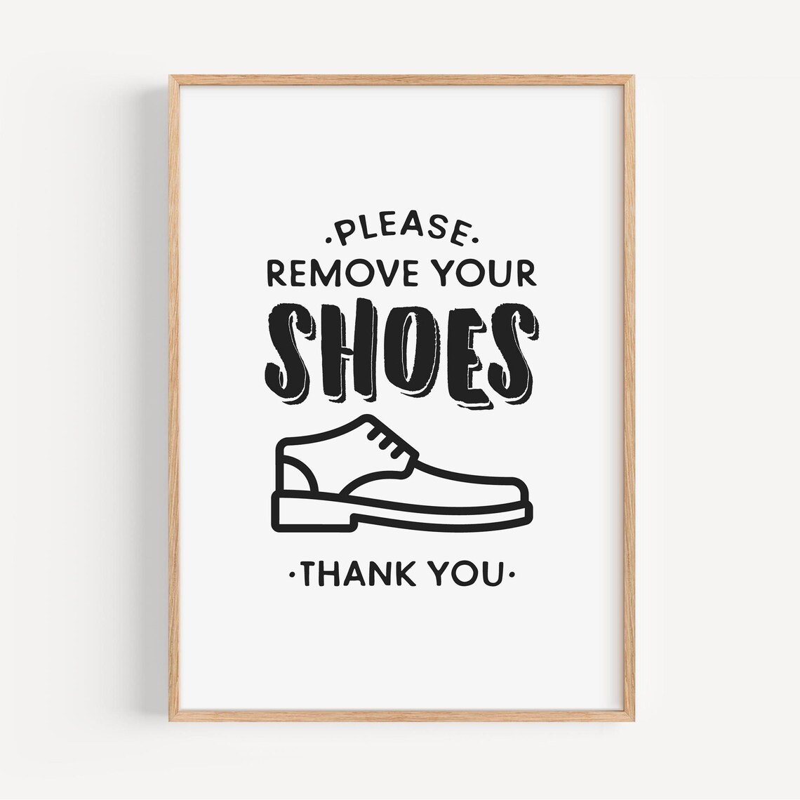Please Remove Shoes Sign, Entryway Decor