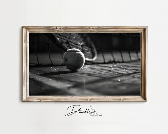 Tennis Frame Tv Art Frame Tv Art Tennis Court Frame Tv Art Tennis Painting In Frame Tv Art Tennis Player Art Tennis Decor