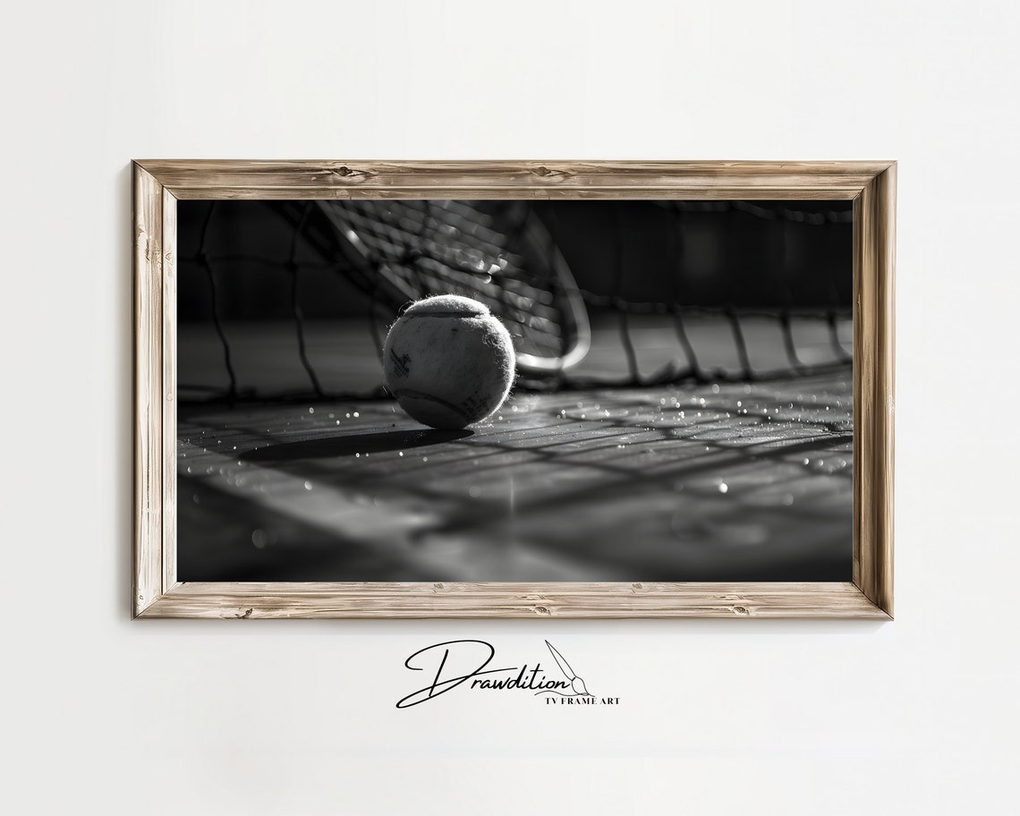 Tennis Frame Tv Art Frame Tv Art Tennis Court Frame Tv Art Tennis Painting In Frame Tv Art Tennis Player Art Tennis Decor