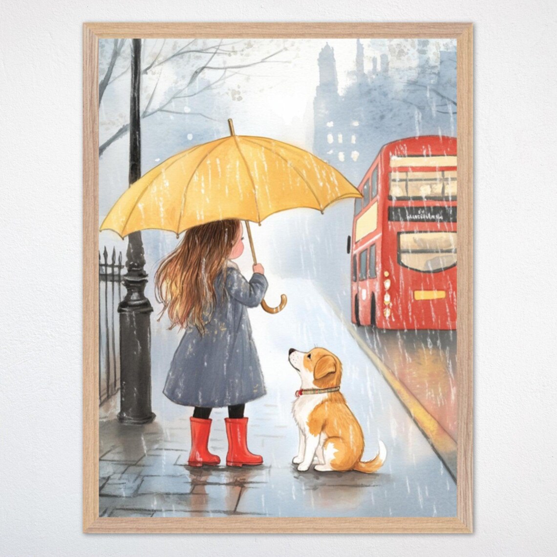London Adventure Nursery Wall Art, Dog Travel Art