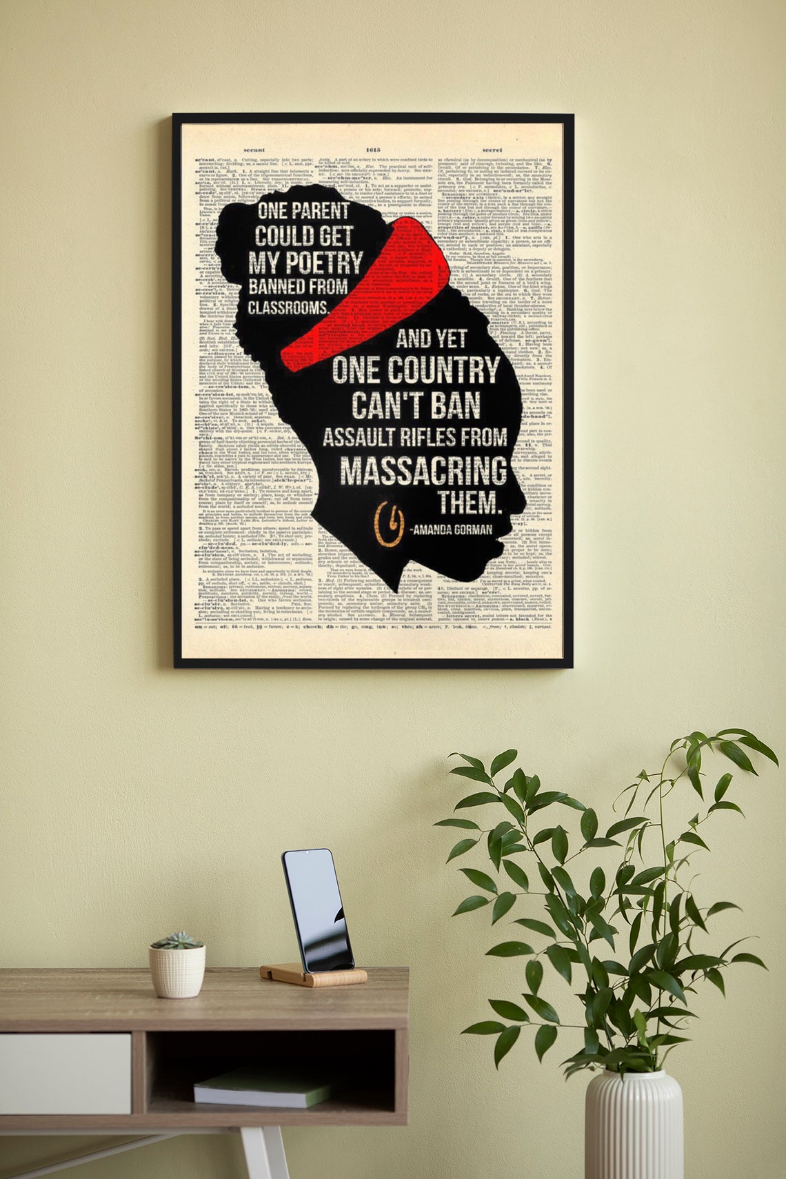 Amanda Gorman Poetry Banned From Classrooms Free Speech Poster - Image 4