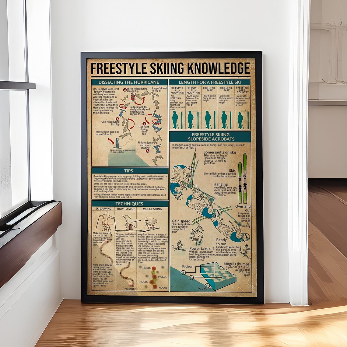 Freestyle Skiing Knowledge, Skiing Lover Gift