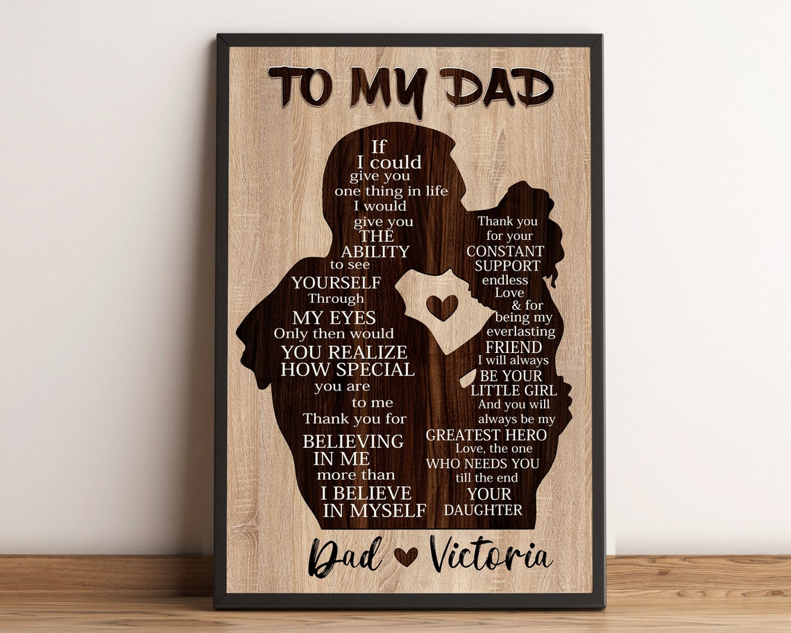 To My Dad Gift For Dad Personalized Gifts For Dad Fathers Day Gift From Daughter - Image 4