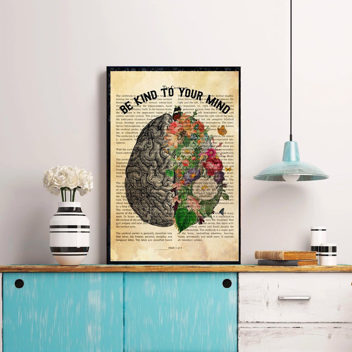 Be Kind To Your Mind Poster Self Love Art Self Care Awareness Mental Health Poster Mental Health Art Mental Health - Image 4