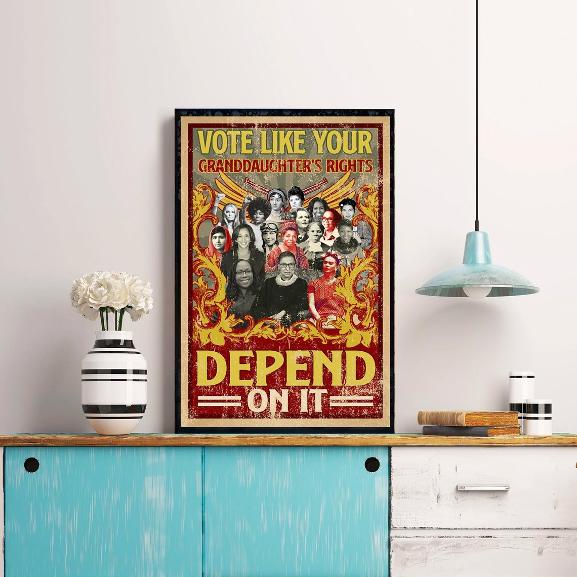Vote Like Your Granddaughter's Rights Depend On It Activist Poster - Image 4