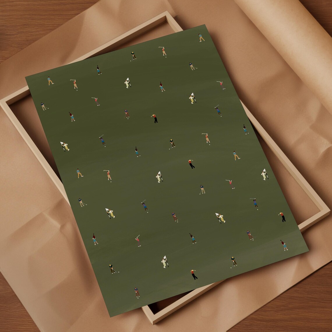Tiny Golfers Gift For Dad Poster Print - Image 3