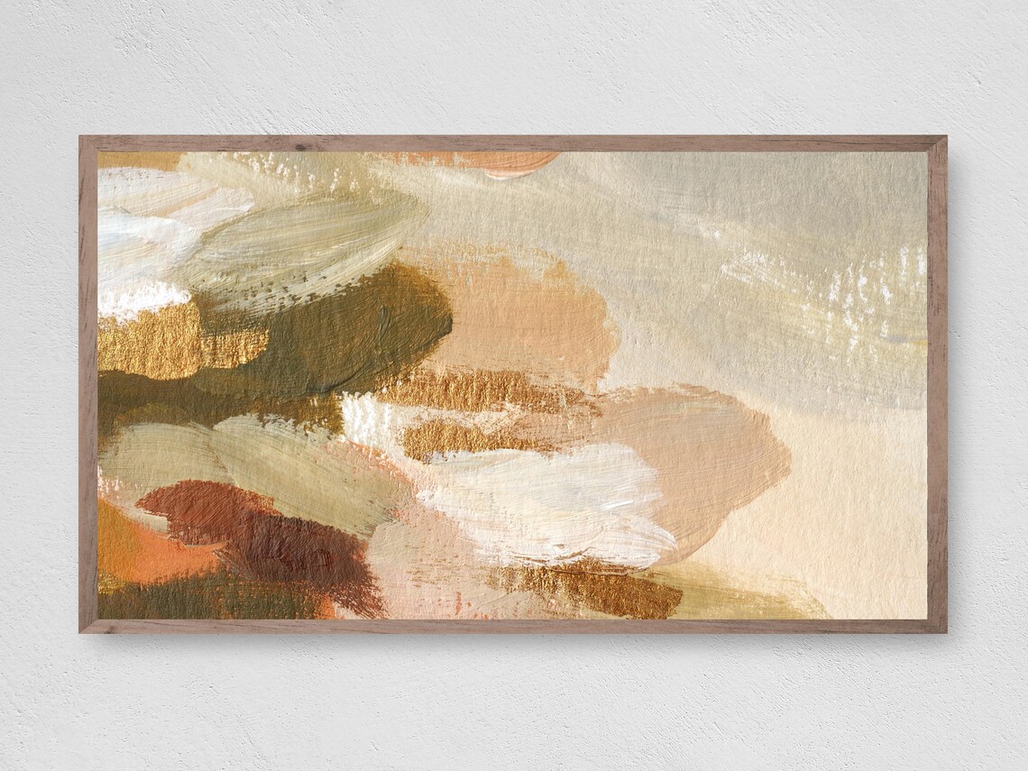 Abstract Daily Grace Oil-On-Art TV Modern Decor